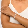 Thumbnail Image 2 of 5 CT. T.W. Multi-Diamond Line Bracelet in 10K White Gold