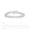 Thumbnail Image 4 of 5 CT. T.W. Multi-Diamond Line Bracelet in 10K White Gold