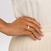 Thumbnail Image 2 of 1/2 CT. T.W. Multi-Diamond Trio Beaded Shank Ring in 10K Gold