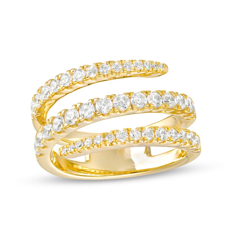 Main Image 1 of 1 CT. T.W. Diamond Bypass Wrap Ring in 10K Gold