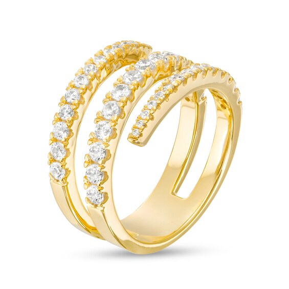 1 CT. T.w. Diamond Bypass Wrap Ring in 10K Gold