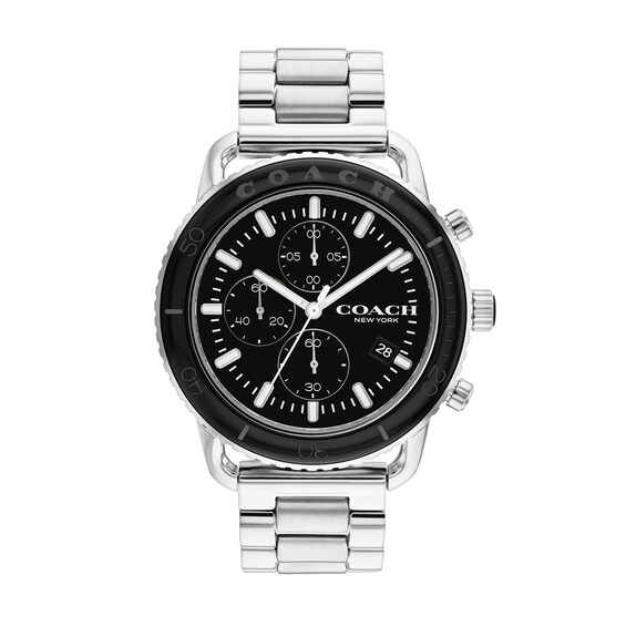 Zales Men's Coach Cruiser Chronograph Watch with Black Dial (Model:  14602593) | Alexandria Mall