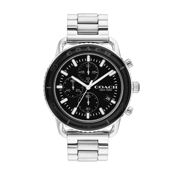 Zales Men's Coach Cruiser Chronograph Watch with Black Dial (Model: 14602593) | Alexandria Mall Zales Men's Coach Cruiser Chronograph Watch with Black Dial (Model: 14602593) | Alexandria Mall