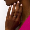 Thumbnail Image 2 of 1/15 CT. T.W. Diamond Five Stone Black Enamel Stackable Band in Sterling Silver - Size 7
