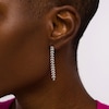 1/2 CT. T.W. Diamond Leaf Drop Earrings in 10K White Gold