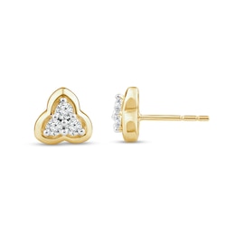 1/5 CT. T.W. Certified Diamond Trio Stud Earrings in 14K Gold (I/I2)