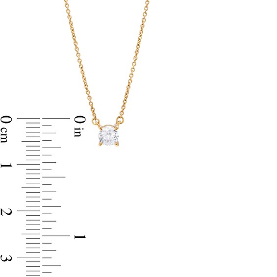 1/3 CT. Certified Lab-Grown Diamond Solitaire Necklace in 14K Gold (F/Si2)