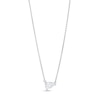 Thumbnail Image 0 of 1/3 CT. Certified Pear-Shaped Lab-Created Diamond Solitaire Necklace in 14K White Gold (F/SI2)