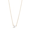 Thumbnail Image 1 of 1/3 CT. Certified Pear-Shaped Lab-Grown Diamond Solitaire Necklace in 14K Gold (F/SI2)
