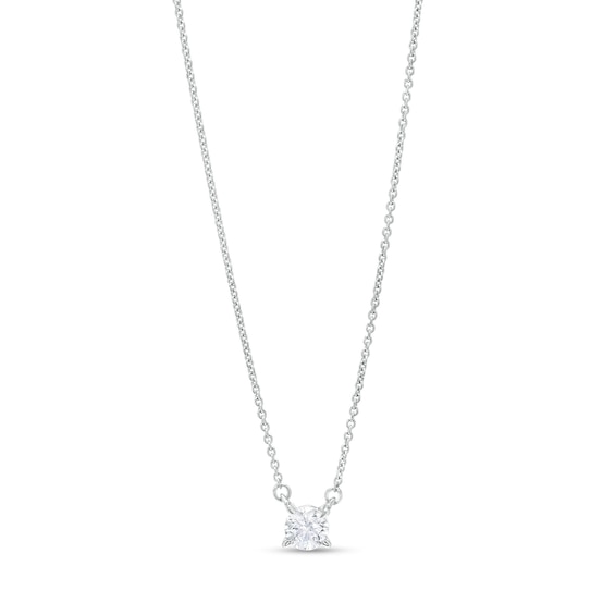 1/3 CT. Certified Lab-Grown Diamond Solitaire Necklace in 14K Gold (F/Si2