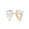 1/2 CT. T.W. Certified Pear-Shaped Lab-Created Diamond Solitaire Stud Earrings in 14K Gold (F/SI2)
