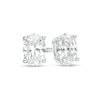 1/2 CT. T.W. Certified Oval Lab-Created Diamond Solitaire Stud Earrings in 14K White Gold (F/SI2)