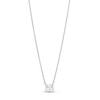 Thumbnail Image 1 of 1/3 CT. Certified Oval Lab-Grown Diamond Solitaire Necklace in 14K White Gold (F/SI2)