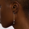 Thumbnail Image 2 of 1/6 CT. T.W. Diamond Double Star Chain Drop Earrings in 10K Gold