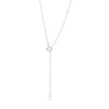 Thumbnail Image 3 of Blue Sapphire and Diamond Accent Frame Pendant in 10K White Gold