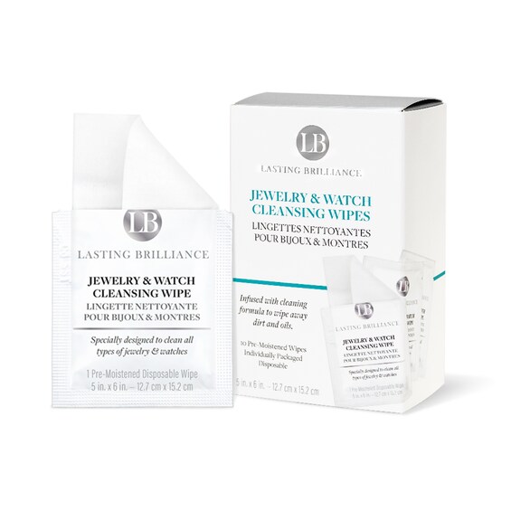 Lasting Brilliance Jewelry and Watch Cleansing Wipes â 10 Pack