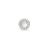 Thumbnail Image 1 of Opal and Diamond Accent Frame Charm in 10K White Gold