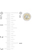 Thumbnail Image 3 of Aquamarine and Diamond Accent Frame Charm in 10K Gold