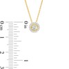 Thumbnail Image 3 of Aquamarine and Diamond Accent Frame Pendant in 10K Gold