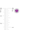 Thumbnail Image 3 of Amethyst and Diamond Accent Frame Charm in 10K White Gold