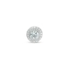 Thumbnail Image 1 of Aquamarine and Diamond Accent Frame Charm in 10K White Gold