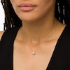 Thumbnail Image 1 of 4.0mm Button Cultured Freshwater Pearl and Diamond Accent Frame Charm in 10K Gold