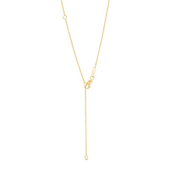 Opal and Diamond Accent Frame Pendant in 10K Gold