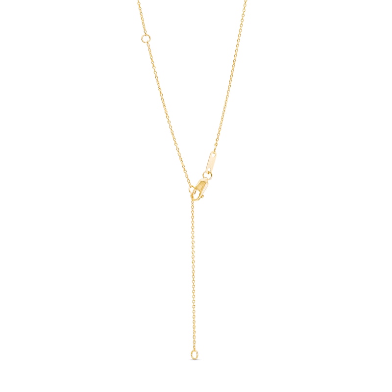 Main Image 2 of Opal and Diamond Accent Frame Pendant in 10K Gold