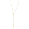 Thumbnail Image 2 of White Sapphire and Diamond Accent Frame Pendant in 10K Gold