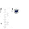 Thumbnail Image 2 of Blue Sapphire and Diamond Accent Frame Charm in 10K White Gold