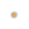 Thumbnail Image 0 of Citrine and Diamond Accent Frame Charm in 10K White Gold