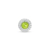 Thumbnail Image 1 of Peridot and Diamond Accent Frame Charm in 10K White Gold