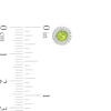 Thumbnail Image 3 of Peridot and Diamond Accent Frame Charm in 10K White Gold