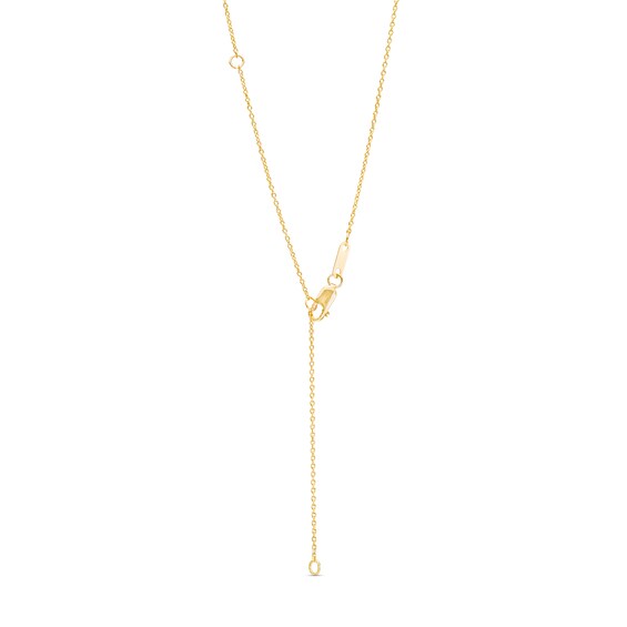 4.0mm Button Freshwater Cultured Pearl and Diamond Accent Frame Pendant in 10K Gold