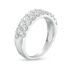 Thumbnail Image 2 of 1-1/2 CT. T.W. Certified Lab-Grown Diamond Double Row Anniversary Band in 14K White Gold (F/VS2)