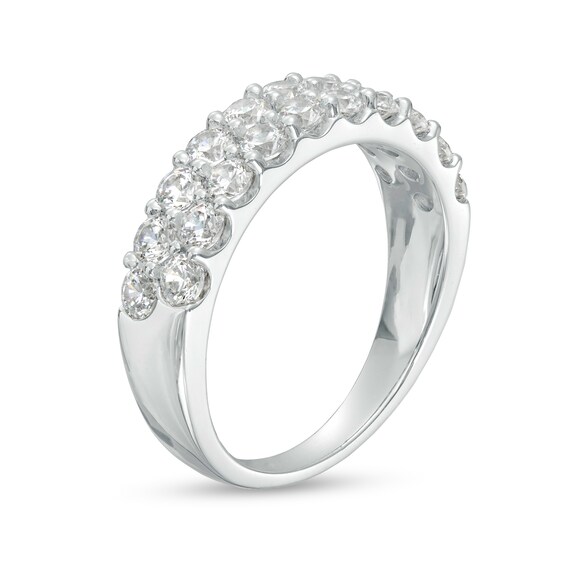 1-1/2 CT. T.w. Certified Lab-Grown Diamond Double Row Anniversary Band in 14K White Gold (F/Vs2)
