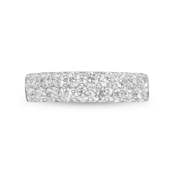1-1/2 CT. T.w. Certified Lab-Grown Diamond Double Row Anniversary Band in 14K White Gold (F/Vs2)