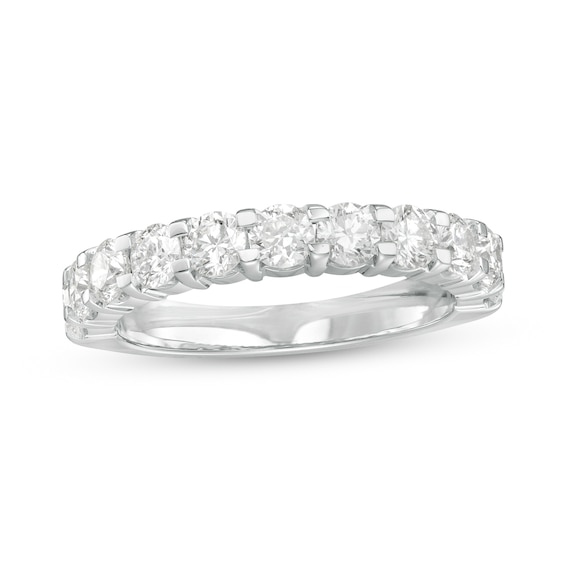 1 CT. T.w. Certified Lab-Created Diamond Eleven Stone Anniversary Band in 14K White Gold (F/Vs2)