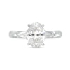 Thumbnail Image 3 of 2-3/4 CT. T.W. Certified Oval Lab-Grown Diamond Three Stone Engagement Ring in 14K White Gold (F/VS2)