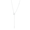 Thumbnail Image 3 of Garnet and Diamond Accent Frame Pendant in 10K White Gold