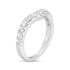 Thumbnail Image 2 of 3/4 CT. T.W. Certified Lab-Grown Diamond Chevron Contour Wedding Band in 14K White Gold (F/VS2)