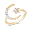 Thumbnail Image 1 of Enchanted Disney Jasmine 1/8 CT. T.W. Diamond Star and Moon Ring in 10K Gold