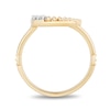 Thumbnail Image 3 of Enchanted Disney Jasmine 1/8 CT. T.W. Diamond Star and Moon Ring in 10K Gold