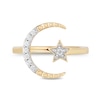 Thumbnail Image 4 of Enchanted Disney Jasmine 1/8 CT. T.W. Diamond Star and Moon Ring in 10K Gold