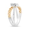Thumbnail Image 2 of Collector's Edition Enchanted Disney Brave 10th Anniversary 1/10 CT. T.W. Diamond Celtic Knot Ring in Sterling Silver