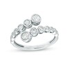 Thumbnail Image 1 of Marilyn Monroe™ Collection 1/2 CT. T.W. Journey Diamond Bypass Ring in 10K White Gold