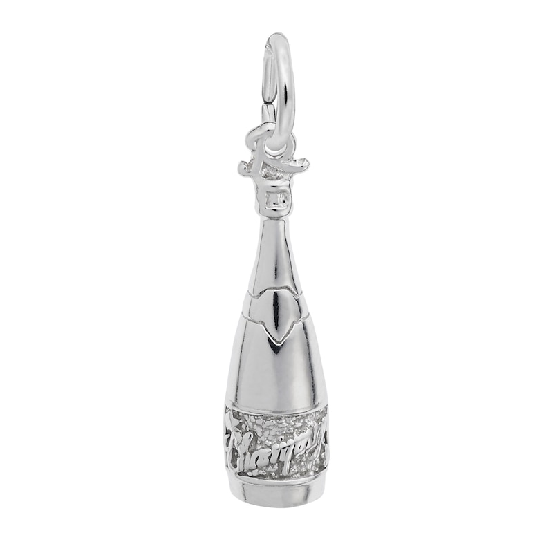 Main Image 1 of Rembrandt Charms® Champagne Bottle in Sterling Silver