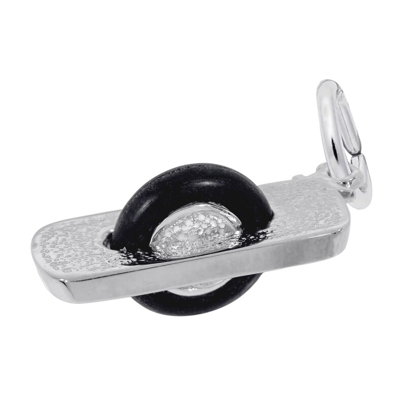 Main Image 1 of Rembrandt Charms® One Wheel Board in Sterling Silver