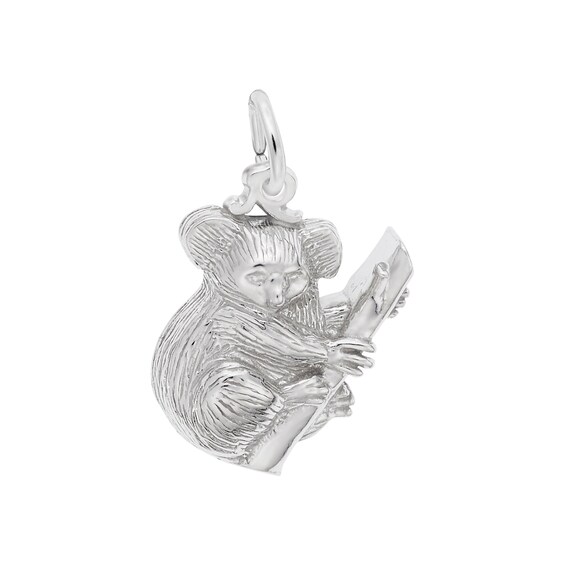 Rembrandt Charms® Textured Koala Bear in Sterling Silver