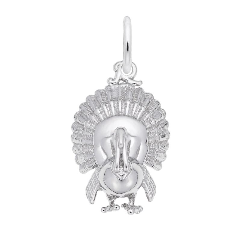 Main Image 1 of Rembrandt Charms® Textured Turkey in Sterling Silver